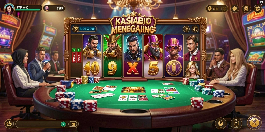 Tampilan gameplay menarik dari permainan kasino 9ZK.
