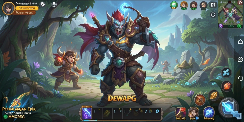 Tangkapan layar gameplay DEWAPG yang memikat dengan aksi seru.