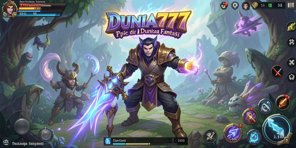 Tampilan menarik dari gameplay DUNIA777 dalam petualangan fantasi.
