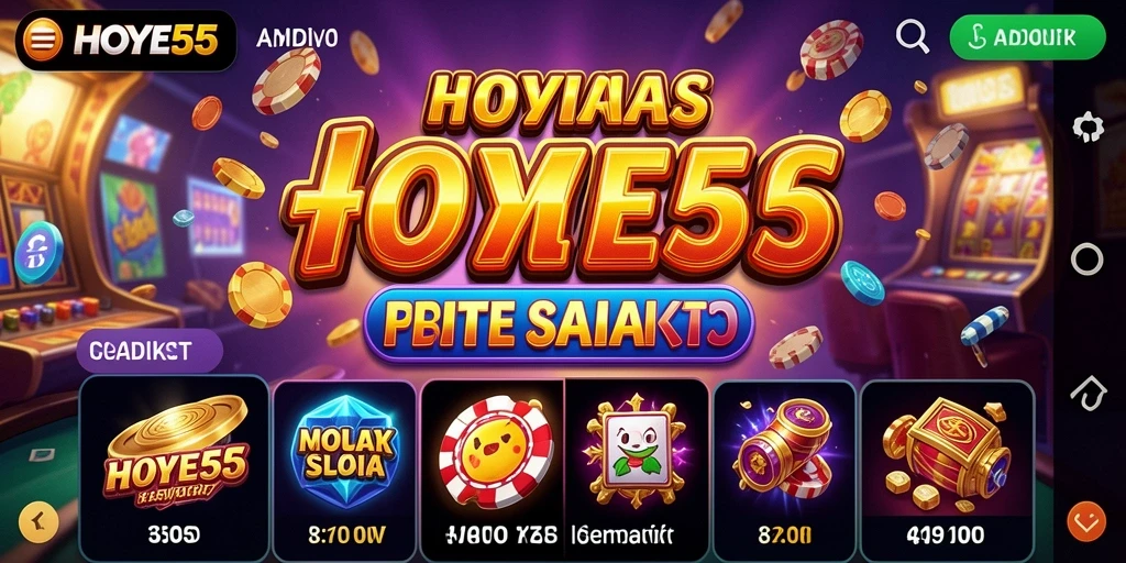 Tangkapan layar gameplay <strong>HOYE55</strong> dengan simbol Slot yang menarik.