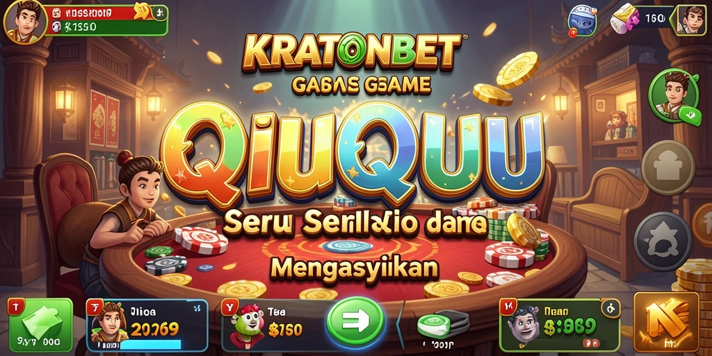 Tampilan gameplay KRATONBET yang menarik dan seru dalam permainan QiuQiu.