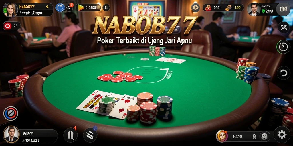 Tampilan gameplay NABOB77 menampilkan aksi poker yang mendebarkan.