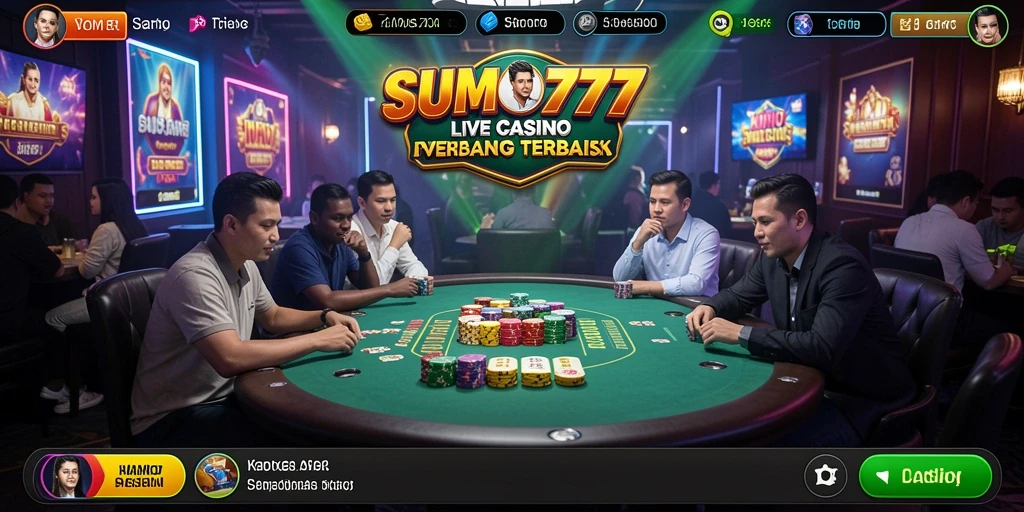 Tampilan gameplay SUMO777 yang seru dan interaktif dalam Live Casino.