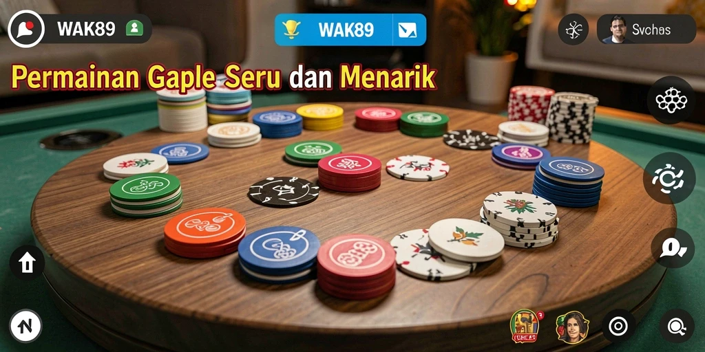 Tampilan screenshot dari permainan Gaple yang seru dan menarik.