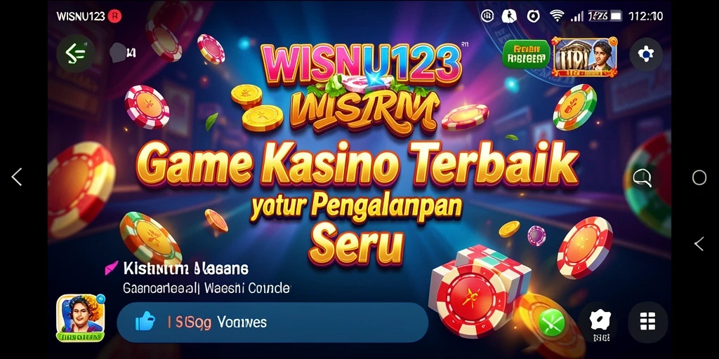 Menggambarkan gameplay menarik dari WISNU123 yang penuh dengan keseruan Kasino.