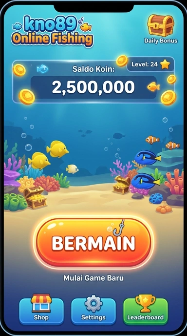 Tampilan awal aplikasi kno89 yang menarik.